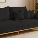 Ver imagem 7 de Sofá 3 Lugares Suede Viena 190cm Preto