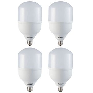 Kit 4 Lâmpadas Led Bulbo Avant Branco Hp 50w Bivolt Base E27 6500k Mk4000g - Cód 289301373