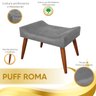 Puff Decorativo Roma Veludo Chumbo - Star Confort - 6