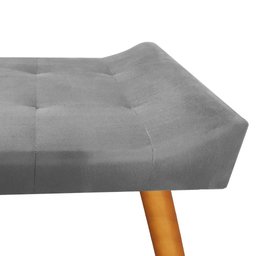 Puff Decorativo Roma Veludo Chumbo - Star Confort - 4