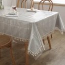 Ver imagem 3 de Toalha de Mesa Cristal Plástico Impermeável Retangular Transparente 2.0m X 1,40m