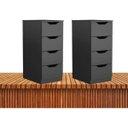 Ver imagem 1 de Um Gaveteiro Mais Uma Mesa De Cabeceira Para Comércio Rústica