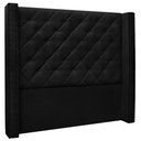 Ver imagem 1 de Cabeceira Estofada Cama Box Casal Alteza 140cm Suede Preto - Desk Design