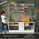 Ver imagem 6 de Kit com 2 Balcões e 2 Armários Aéreos Multiuso 200cm Agata Madesa