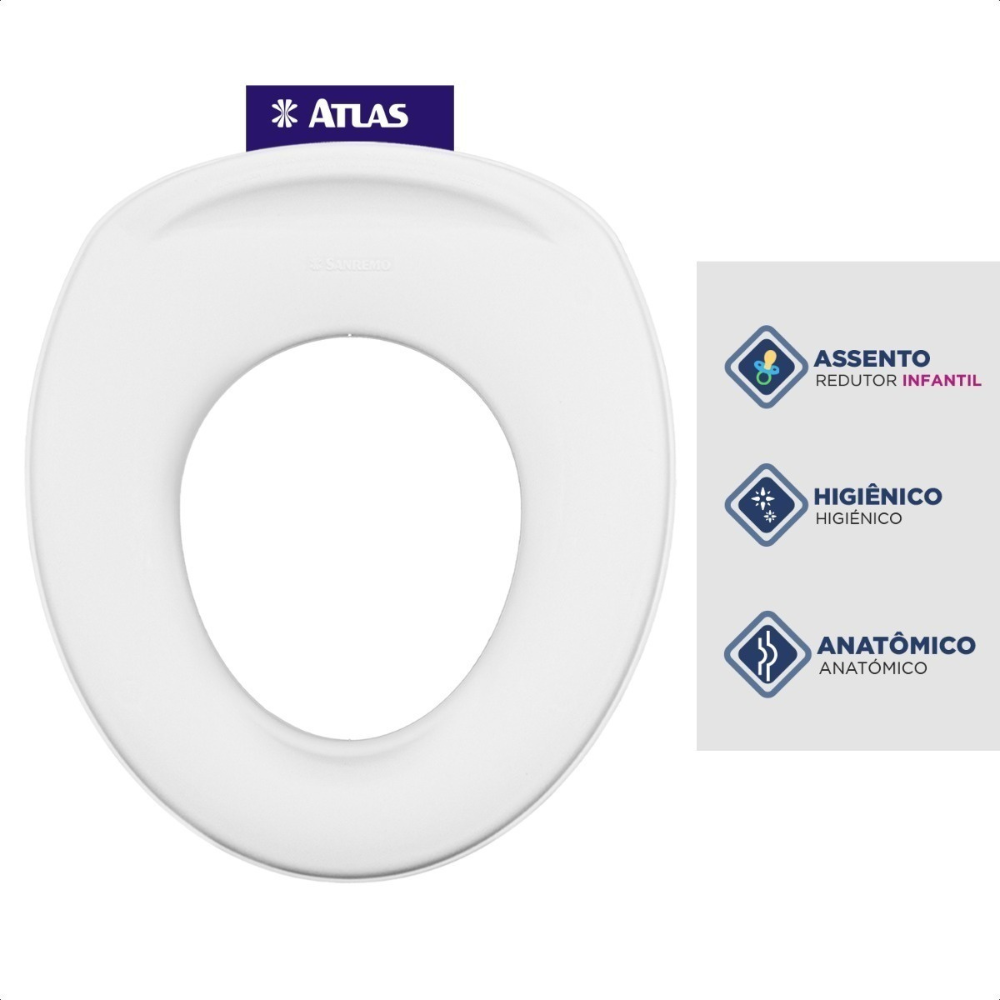 Assento Redutor Sanitário Infantil Desfralde Baby Bebê Atlas - 3