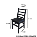 Ver mais imagens de Cadeira Fixa Estofada Premium:preto