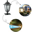 Ver imagem 2 de 6 Luminárias de Jardim Balizadores Piso Muro Preto Colonial Lente Fosca Dital Linha Grega