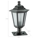 Ver imagem 4 de 6 Luminárias de Jardim Balizadores Piso Muro Preto Colonial Lente Fosca Dital Linha Grega