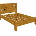 Ver imagem 2 de Cama Casal Cabeceira com Nichos e Portas Veneza