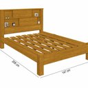 Ver imagem 3 de Cama Casal Cabeceira com Nichos e Portas Veneza