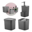 Ver imagem 1 de Jogo 3 Pçs de Cozinha Pia Trium Porta Detergente Lixeira