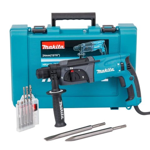 Martelete Combinado 24mm 15/16"" 220 Volts + Maleta e Acessórios - Hr2470x21 - Makita Martelete Comb