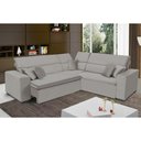 Ver imagem 1 de Sofá Milão 2.50mx2.50m de Canto, Retrátil e Reclinável - Avelã