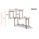 Ver imagem 2 de Nicho Suspenso 110x20 Vintage Duplo Rose Gold/branco 05