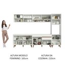 Ver imagem 6 de Armário de Cozinha Completa 300cm Branco Reims Madesa 02