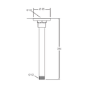 Ver imagem 2 de Tubo para Chuveiro de Teto Cromado Kohler 16347br-cp Cromado