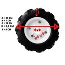 Ver imagem 2 de 2 Roda para Trator Motocultivador 4.00-8 Mcg780 Mcd580 S/cub