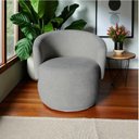 Ver mais imagens de Poltrona Decorativa Beatriz Orgânica Bouclé Cinza Claro