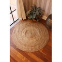 Ver imagem 6 de Tapete de Juta 150cm Trançado Redondo Marrom Natural Rustico