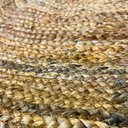 Ver imagem 2 de Tapete de Juta 150cm Trançado Redondo Marrom Natural Rustico