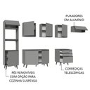 Ver imagem 5 de Armário de Cozinha Completa 320cm Cinza Nice Madesa 08