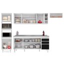 Ver imagem 5 de Armário de Cozinha Modulada 5 Peças CP18 com Pia Inox Branco/Preto - Lumil Lumil Móveis