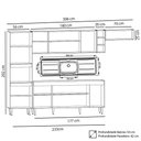 Ver imagem 4 de Armário de Cozinha Modulada 5 Peças CP18 com Pia Inox Branco/Preto - Lumil Lumil Móveis
