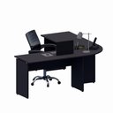 Ver imagem 3 de Mesa L Diretor Escritório 1,20m X 1,20m Pé Painel F5 Office Cor:preto