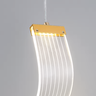 Pendente Ondulado, Led Luz 3 Cores, 4w, em Metal, Dourado, Lexlight - 2