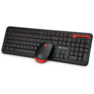 Kit Teclado e Mouse sem Fio C3tech - K-w100bk - 1600dpi - Abnt2