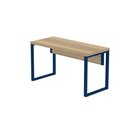 Ver imagem 5 de Mesa Escritório 1500x700x750mm M150-70pe40tub Noce Naturalle-azul Delrei