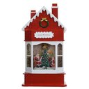 Ver imagem 1 de Casinha Decorativa de Natal com Led Vermelho e Branco 28,8x9x15,3cm