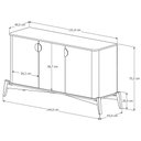 Ver mais imagens de Buffet Buriti com Puxador e Pés em Madeira Maciça