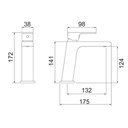 Ver imagem 2 de Torneira Misturador Monocomando Lorenzetti Lorenlike 2875 B78 com Bica Baixa de Bancada Preta