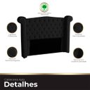 Ver imagem 5 de Cabeceira Casal King Size Estofada para Cama Box Ayla Veludo