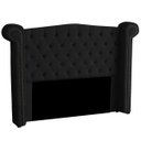 Ver imagem 1 de Cabeceira Casal King Size Estofada para Cama Box Ayla Veludo