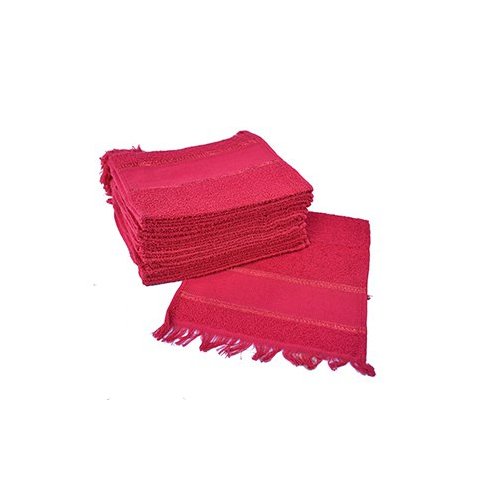 Kit 24 Toalhas Social Perfeito Estilo Vermelho