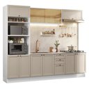 Ver imagem 2 de Armário de Cozinha Completa 270 Cm Branco/crema Vik Madesa 02