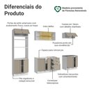 Ver imagem 4 de Armário de Cozinha Completa 270 Cm Branco/crema Vik Madesa 02
