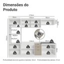 Ver imagem 3 de Armário de Cozinha Completa 270 Cm Branco/crema Vik Madesa 02