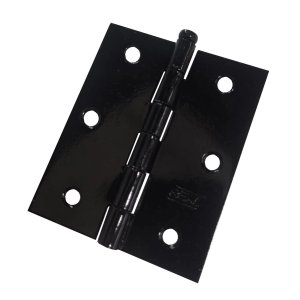 Kit 3 Dobradiça Preta Porta / Janela Pino Solto Real 3x2,5"