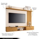 Ver imagem 2 de Painel Suspenso Decorativo Ripado Mdp/mdf Portas Basculantes Dublin Off White/cinamomo G-26 - Gran B