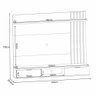 Painel Suspenso Decorativo Ripado Mdp/mdf Portas Basculantes Dublin Off White/cinamomo G-26 - Gran B - 3