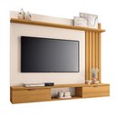 Ver imagem 4 de Painel Suspenso Decorativo Ripado Mdp/mdf Portas Basculantes Dublin Off White/cinamomo G-26 - Gran B