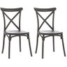 Kit 2 Cadeiras de Jantar Katrina Preta - 1
