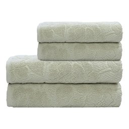 Jogo Toalha Banho 2 Banho 2 Rosto 100% Algodão 450g Nanosoft - Bege - 1
