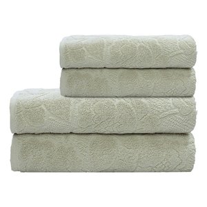 Jogo Toalha Banho 2 Banho 2 Rosto 100% Algodão 450g Nanosoft - Bege