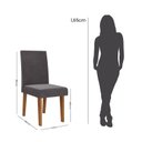 Ver imagem 5 de Mesa de Jantar Quadrada Columbia com Tampo em MDP 90x90 sem Vidro e 4 Cadeiras Venus em MDP/MDF Cinza/Mel/Grafite