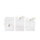 Ver imagem 1 de Kit Porta Pincel, Porta Cotonete e Porta Algodão Borboleta Branca