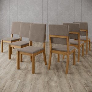 Kit com 6 Cadeiras de Jantar - Milla